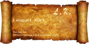 Lengyel Kürt névjegykártya